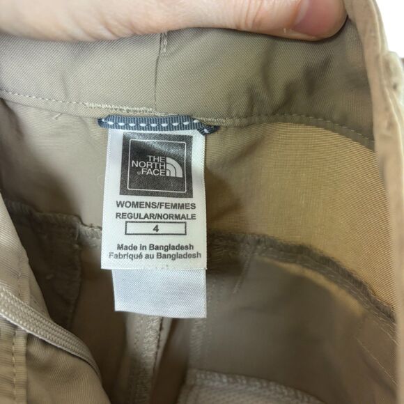 The North Face Tan Khaki Convertible Pants Shorts Women's 4 - Picture 8 of 9